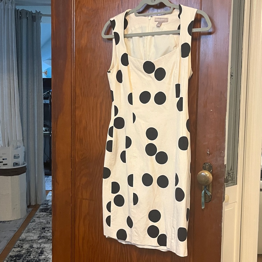 Banana Republic Black and White Polka Dot Mini Dress
